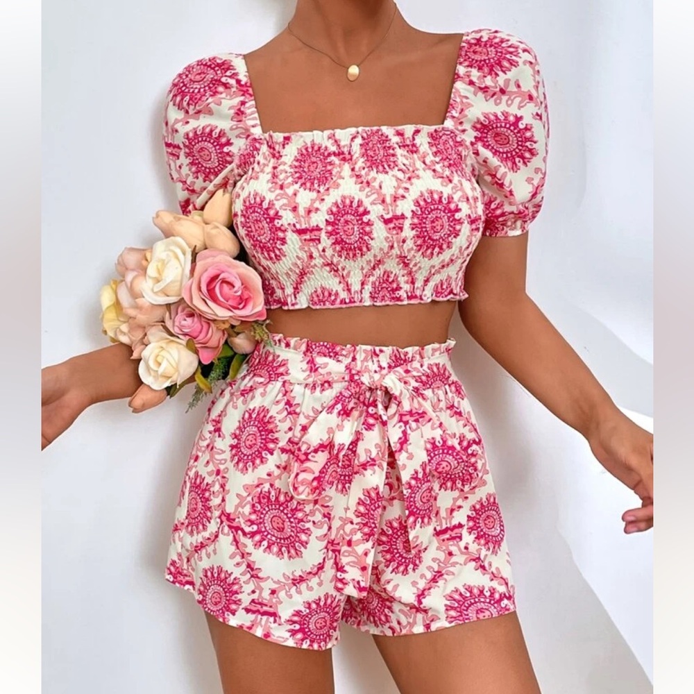 FLORAL PATTERN 2~PIECE